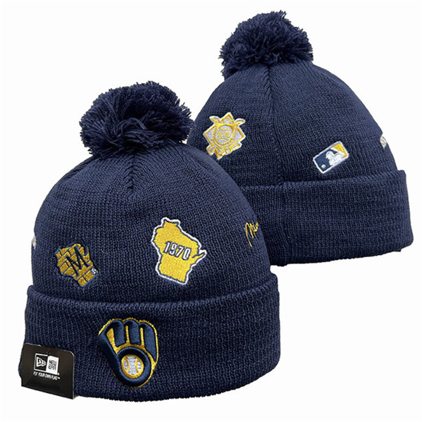 Milwaukee Brewers Knit Hats 0014